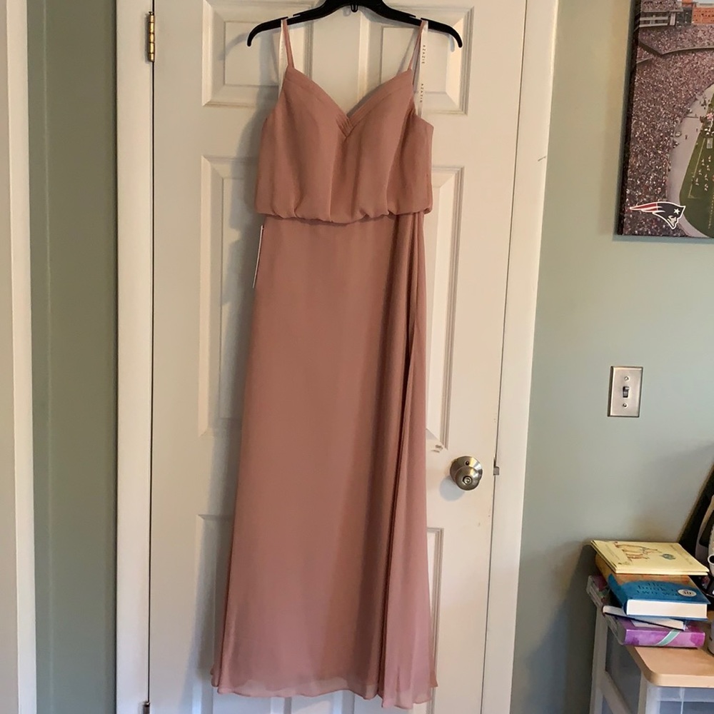 NWT Dusty Rose Rebecca Azazie Dress